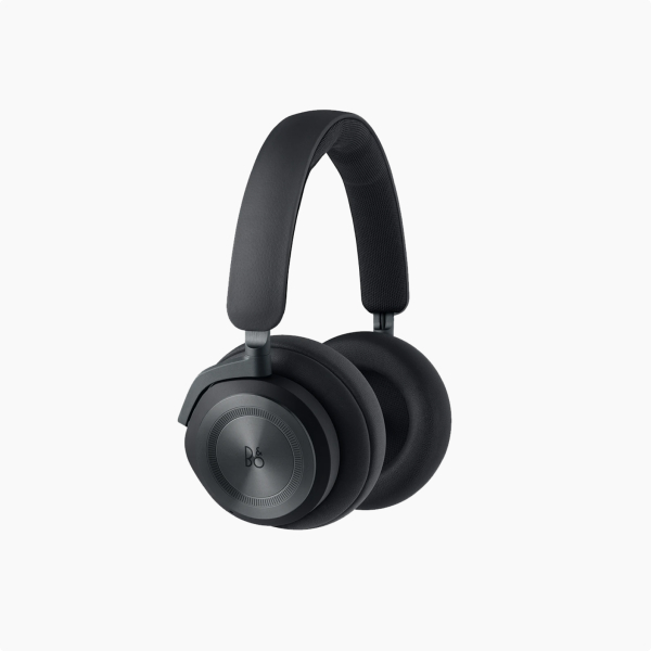 black over-ear headphones